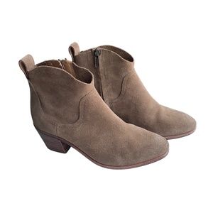 UGG Kingsburg Coffee Grounds TaupePull-up Ankle Heel Booties US 6.5